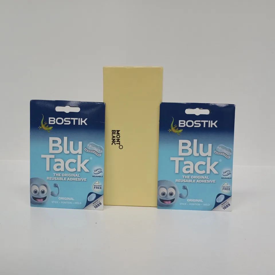 APPROXIMATELY 10 ASSORTED HOUSEHOLD ITEMS TO INCLUDE BLU TACK, ETC