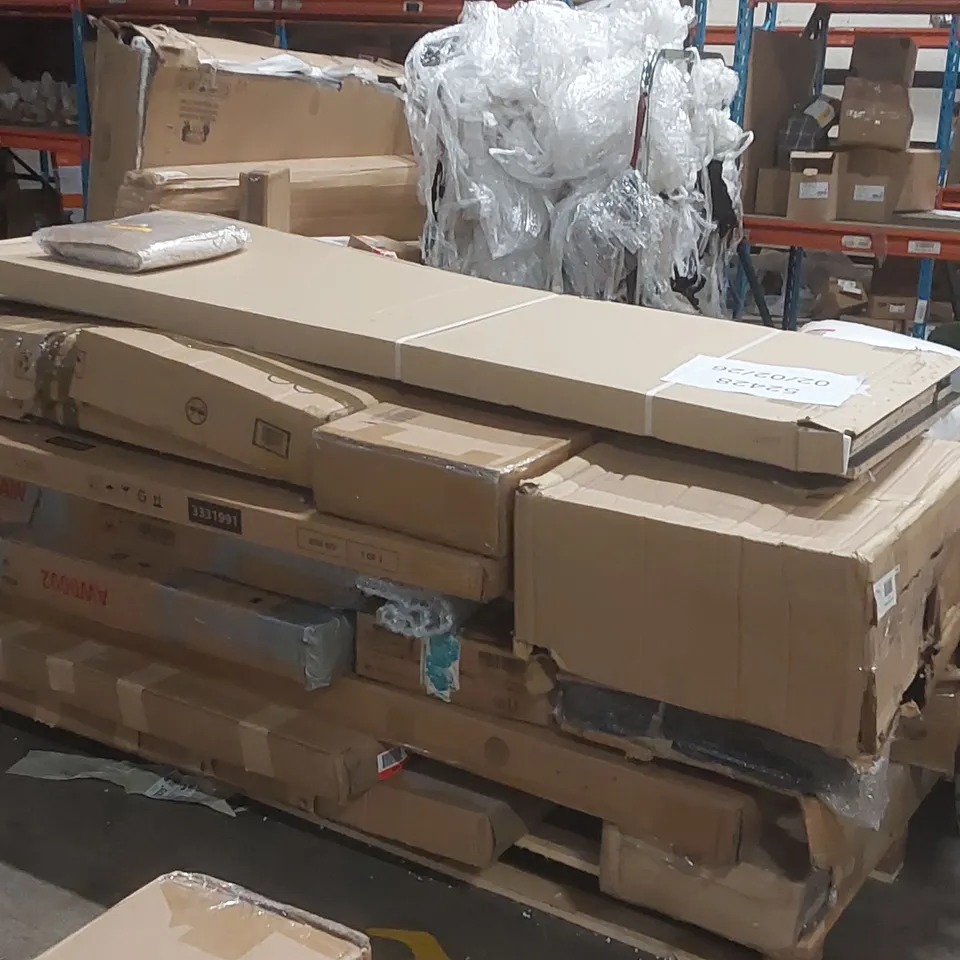 PALLET CONTAINING A LARGE QUANTITY OF ASSORTED FURNITURE PARTS ECT