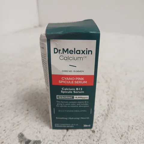 BOXED AND SEALED DR.MELAXIN CALCIUM CX CYANO PINK SPICULE SERUM 30ML