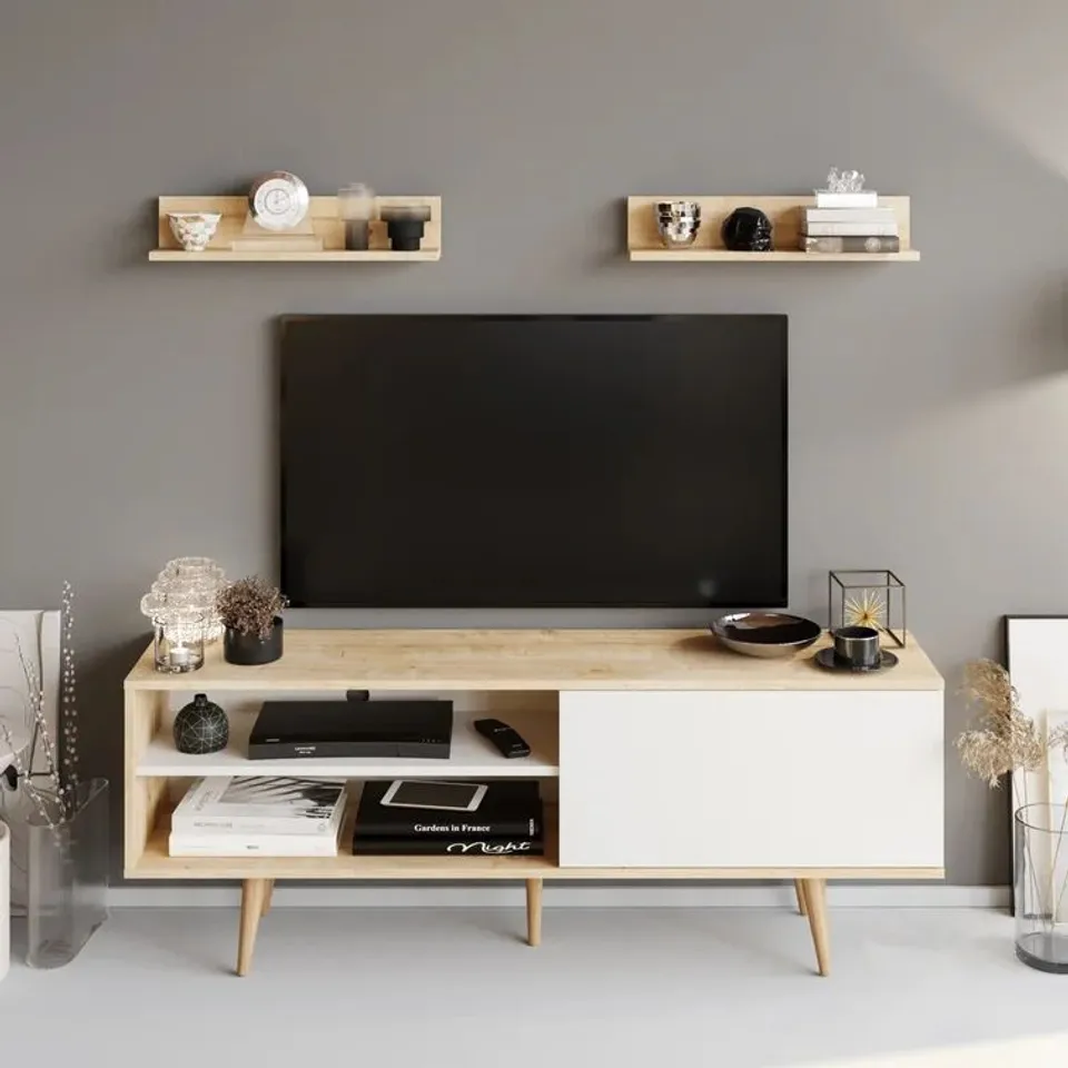 BOXED TV STAND FOR TV'S UP TO 70"