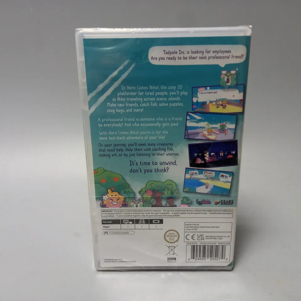 BOXED AND SEALED HERE COMES NIKO! (NINTENDO SWITCH)