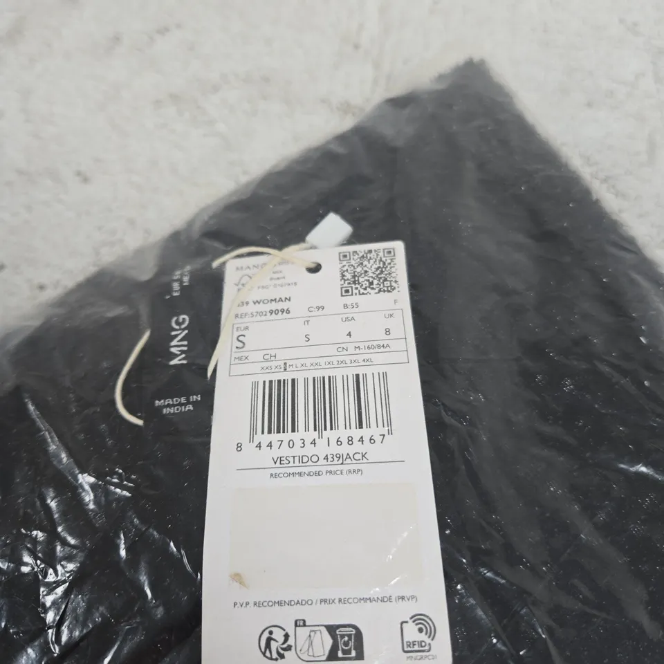 MANGO VESTIDO 439 JACK BLACK DRESS UK 8 TAGGED BAGGED