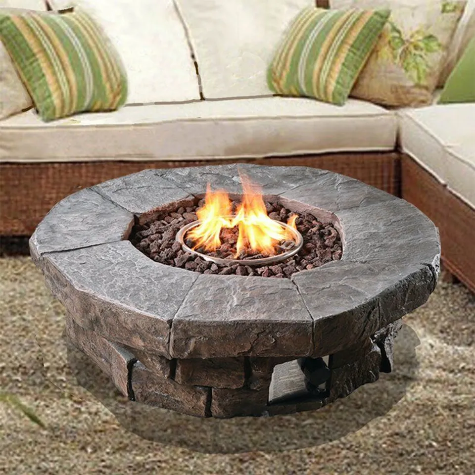BOXED ANNABESOOK STONE PROPANE FIRE PIT
