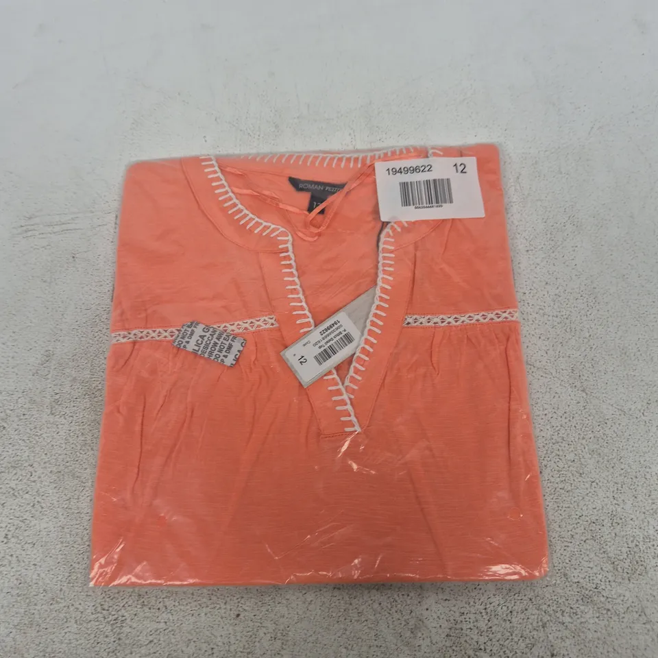 ROMAN PETITE CORAL STITCH DETAIL TOP – UK 12