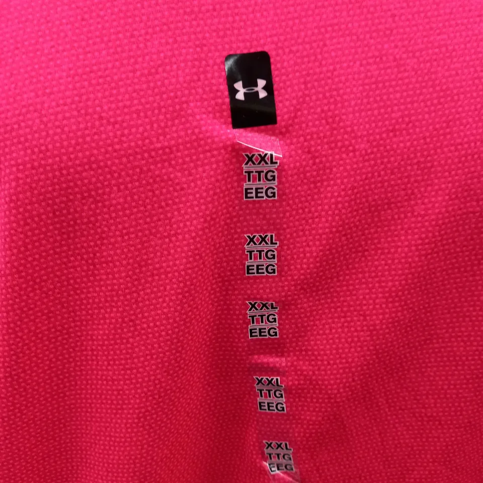 PINK UNDER ARMOUR MENS XXL T-SHIRT