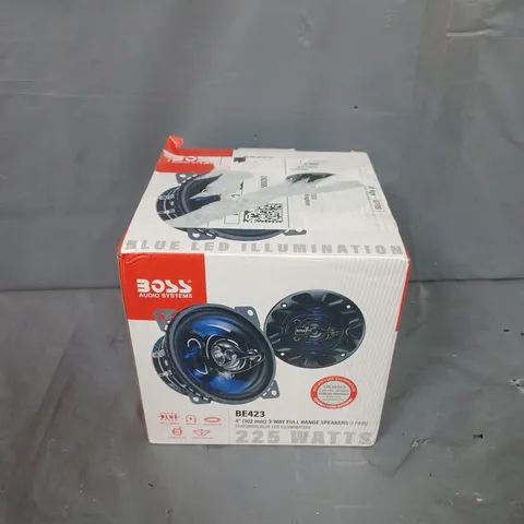 BOXED AND SEALED BOSS AUDIO SYSTEMS BE423 4" 3-WAY FULL RANGE SPEAKERS