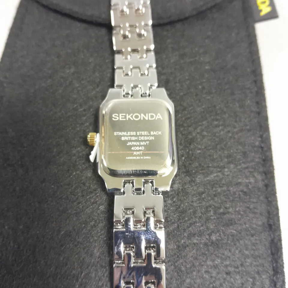 SEKONDA STAINLESS STEEL BACK LADIES WATCH 