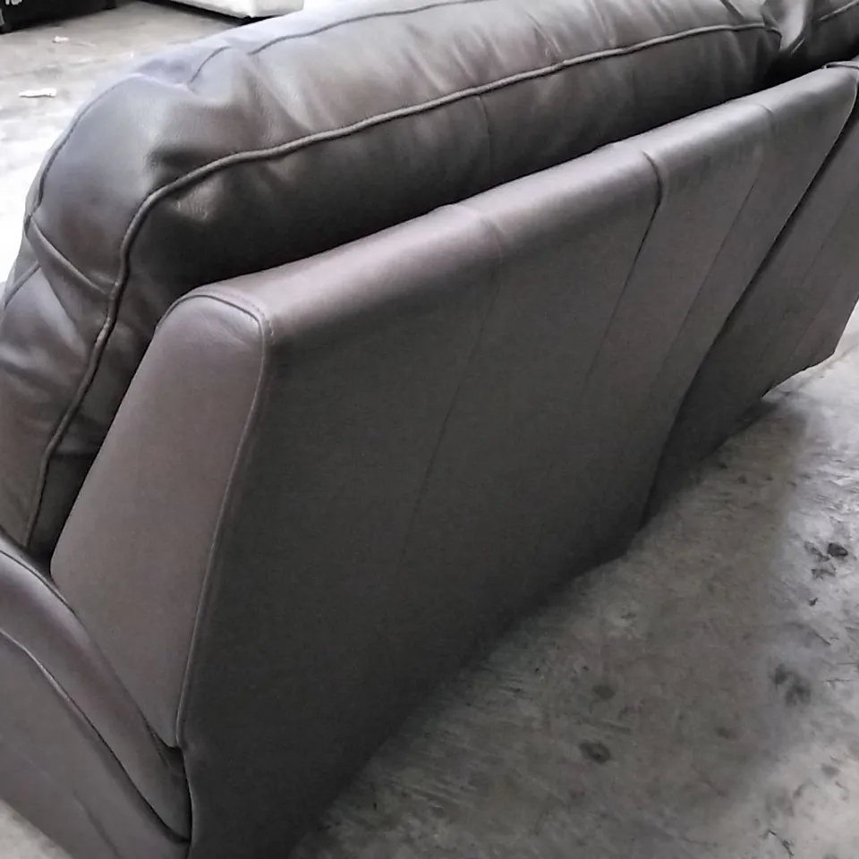 QUALITY BRITISH DESIGNER G PLAN MANUFACTURED WASHINGTON 18 3 SEATER MANUAL RECLINER DBL SOFA  - CAPRI CHOCOLATE LEATHERS 