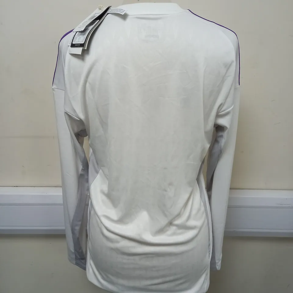 LEEDS UNITED FC LONG SLEEVED HOME SHIRT SIZE S