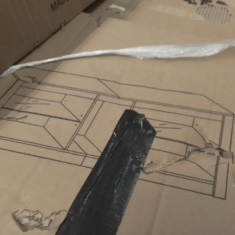 PALLET OF ASSORTED HOUSEHOLD ITEMS TO INCLUDE COMPUTER DESK, BOXED TV UNIT AND GAMING CHAIR