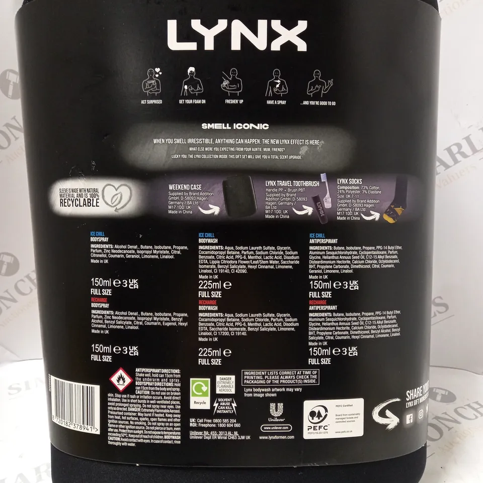 LYNX ULTIMATE WEEKENDER LARGE HARDCASE GIFT SET