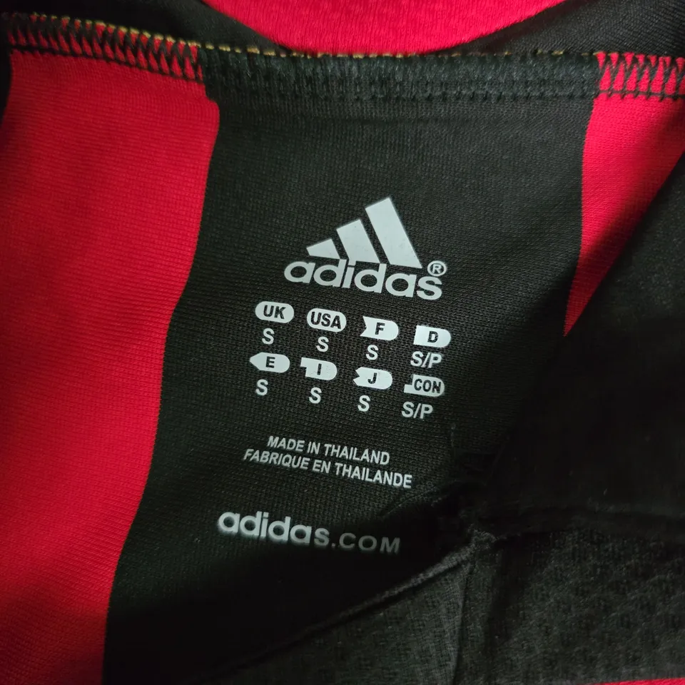 AC MILAN FOOTBALL SHIRT – ADIDAS, BWIN SPONSOR, CHAMPIONS LEAGUE PATCH, UK S