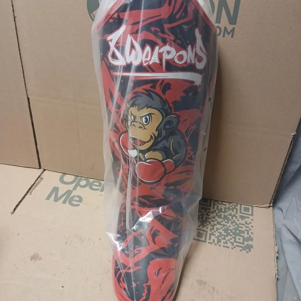 8 WEAPONS KIDS SHIN GUARDS JOE – SIZE L/XL, BLACK-RED