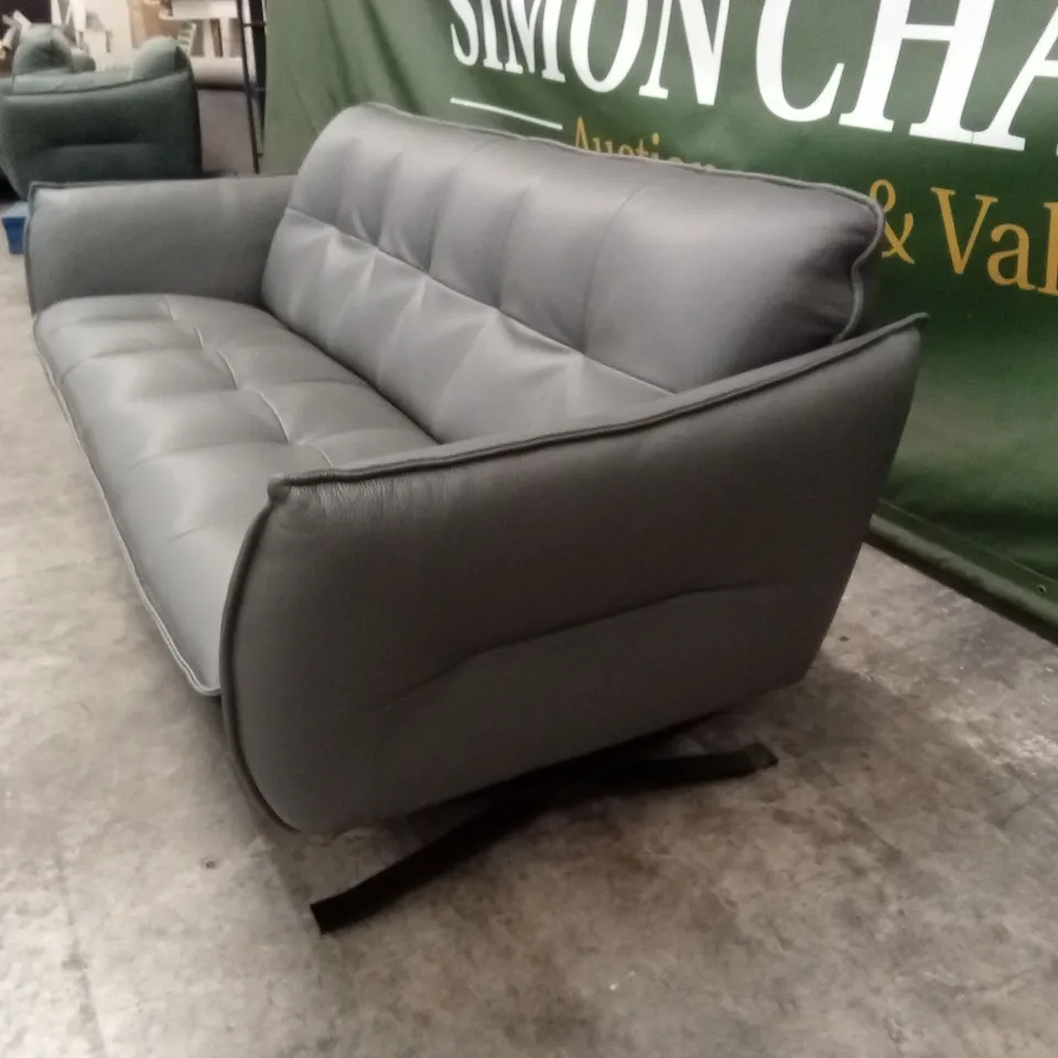 QUALITY DESIGNER ITALIAN MADE SEVILLE 3 SEATER LEATHER SOFA
