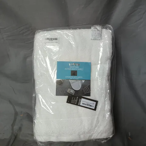 LUXURIOUS EGYPTIAN ASTON BATH SHEETS – 4-PACK, 75 X 135 CM