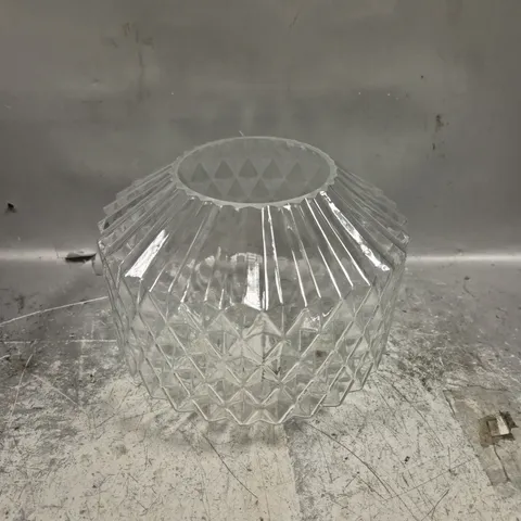 BOXED HOME CLEAR GLASS PENDANT SHADE - COLLECTION ONLY 