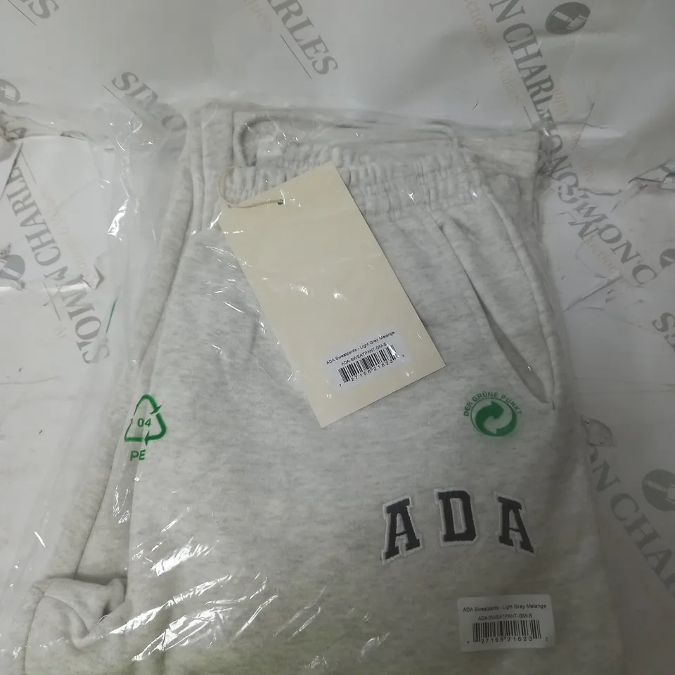 ADA SWEAT PANTS LIGHT GREY MELANGE SMALL