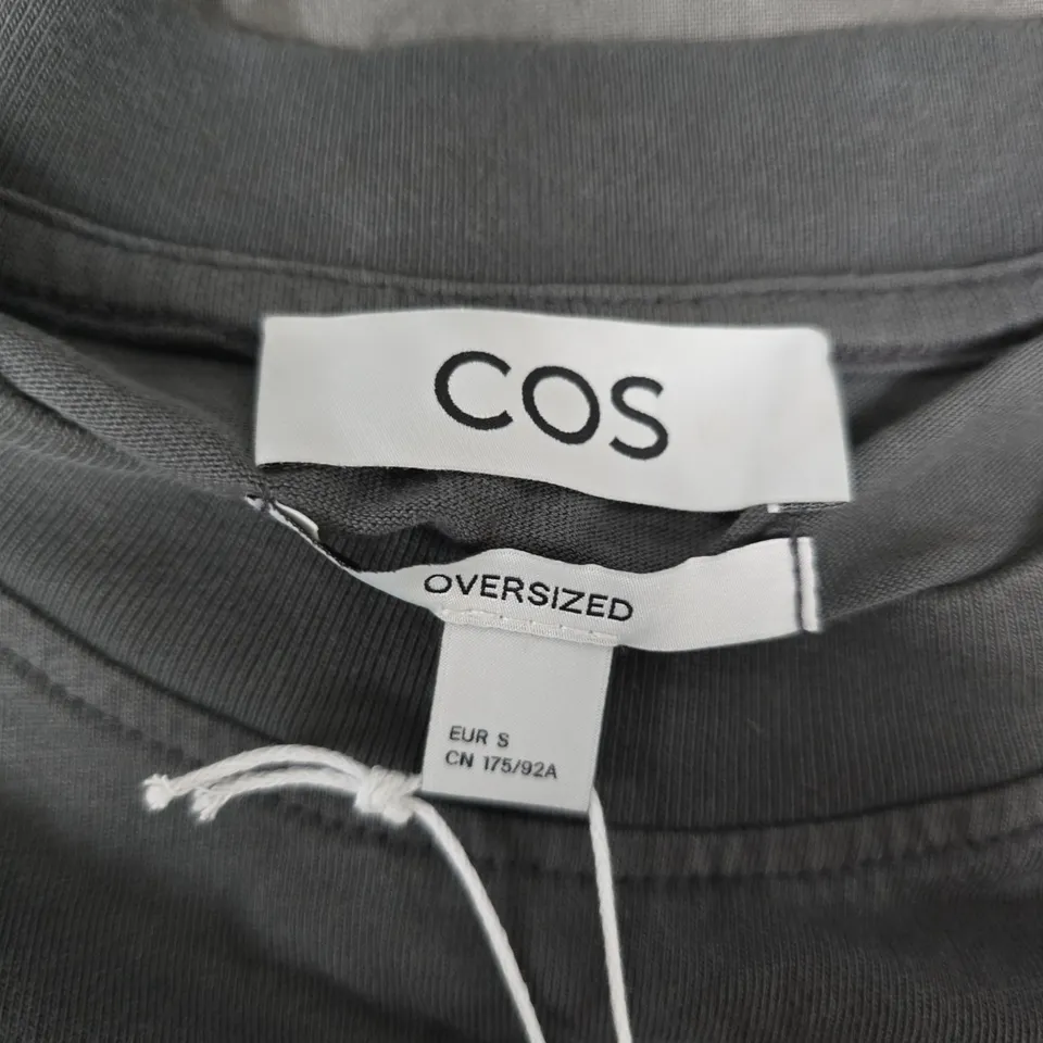 COS OVERSIZED T-SHIRT – GREY – S