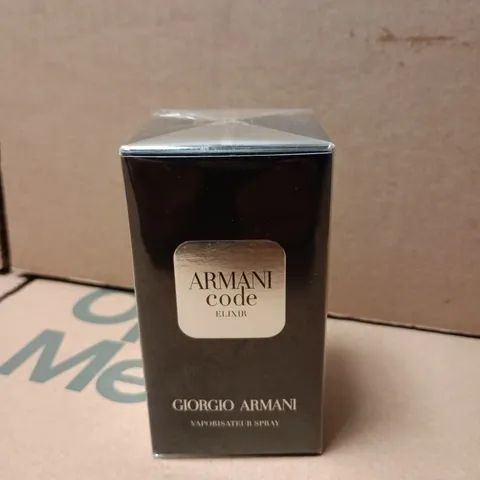 BOXED AND SEALED ARMANI CODE ELIXIR GIORGIO ARMANI FOR MEN - 50ML