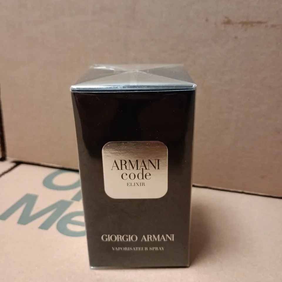 BOXED AND SEALED ARMANI CODE ELIXIR GIORGIO ARMANI FOR MEN - 50ML