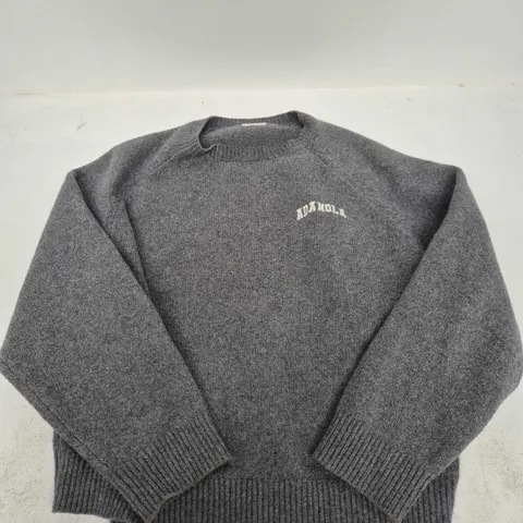ADANOLA GREY KNIT SWEATSHIRT – UK SMALL