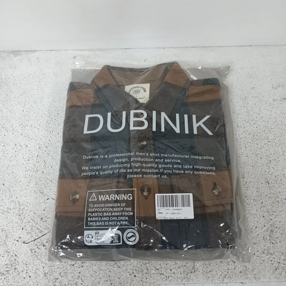 BAGGED DUBINK MENS CASUAL SHIRT - L