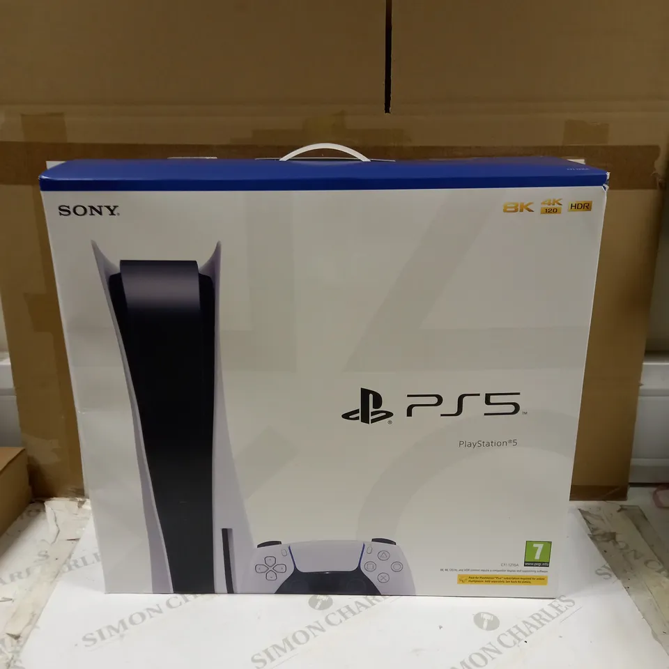 BOXED SONY PLAYSTATION 5 CONSOLE WITH CONTROLLER - 825GB DISK DRIVE EDITION 