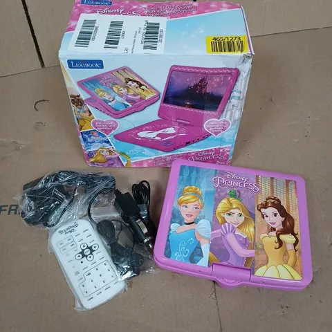 BOXED LEXIBOOK DISNEY PRINCESS PORTABLE DVD PLAYER