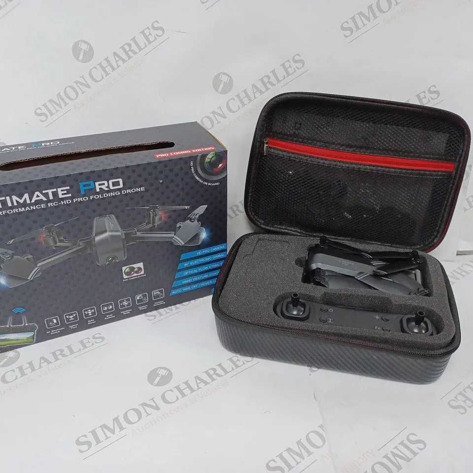 BOXED ULTIMATE PRO HIGH PERFROMANCE RC-HD PRO FOLDING DRONE
