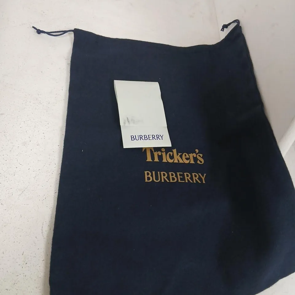 BURBERRY X TRICKER'S BLACK LEATHER CHELSEA BOOTS – ANKLE BOOTS, BOXED SIZE 2