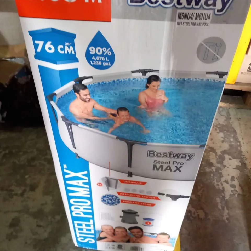 BOXED BESTWAY 10FT STEEL PRO MAX POOL