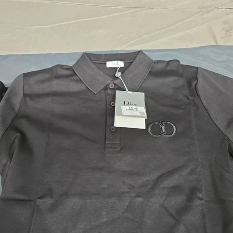 DIOR POLO IN BLACK SIZE L