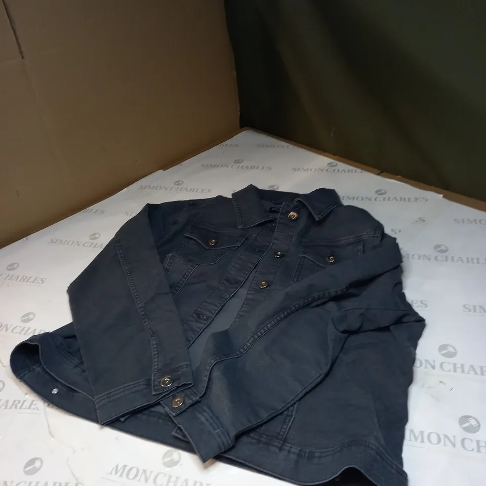 BLACK KURT MULLER DENIM JACKET SIZE 20