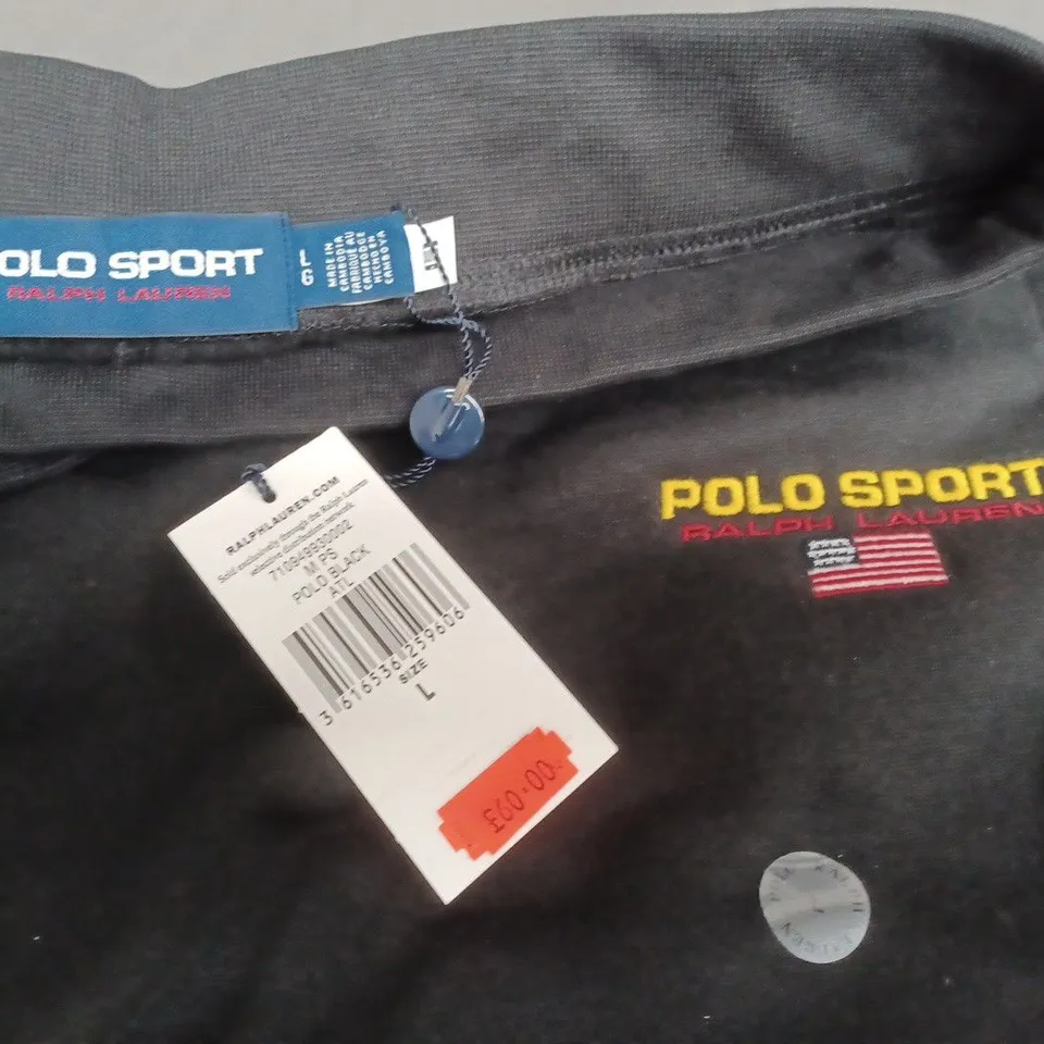 POLO SPORT BLACK JOGGERS - L