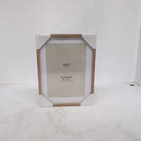 SET OF 2 M&S A4 POSTER WOODEN FRAME
