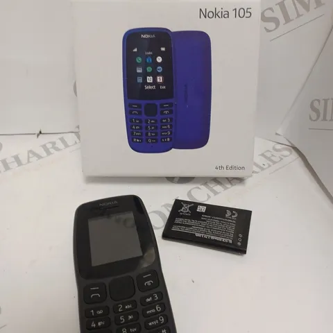 BOXED NOKIA 105 MOBILE PHONE - 4TH EDITION