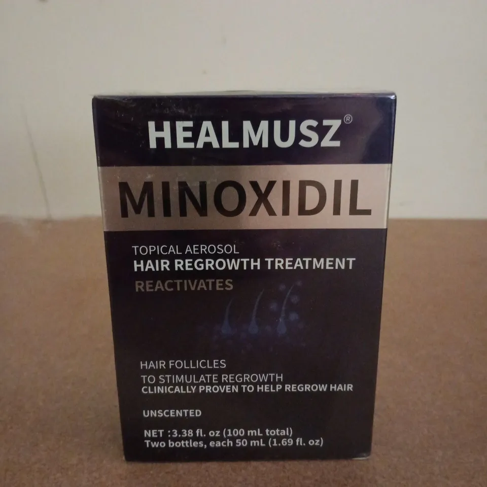 BOXED AND SEALED HEALMUSZ MINOXIDIL HAIR REGROWTH TREATMENT (100ML)