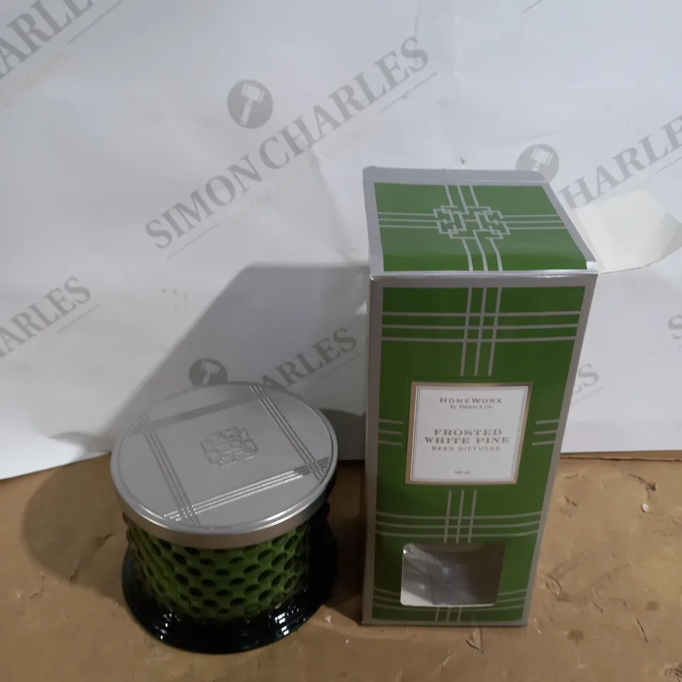 HOMEWORX BY HARRY SLATKIN & CO. 3 WICK CANDLE & REED DIFFUSER SET