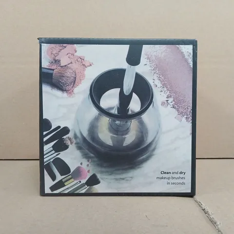 BOX OF APPROXIMATELY 12 UNBRANDED ELECTRIC MAKE-UP BRUSH CLEANER AND DRYERS