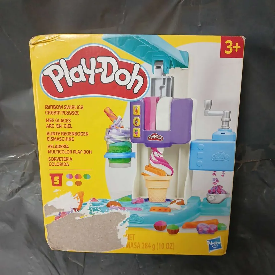 PLAY-DOH RAINBOW SWIRL ICE CREAM PLAYSET