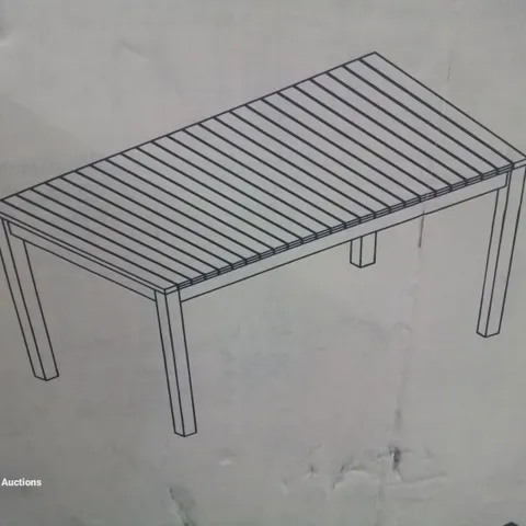 BOXED DENIA WOODEN DINING TABLE