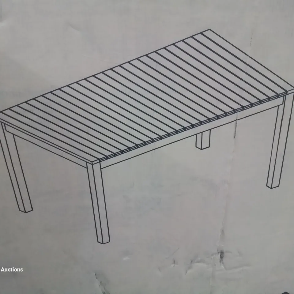BOXED DENIA WOODEN DINING TABLE