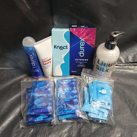 APPROXIMATELY 20 ASSORTED CONDOM & LUBRICANT PRODUCTS