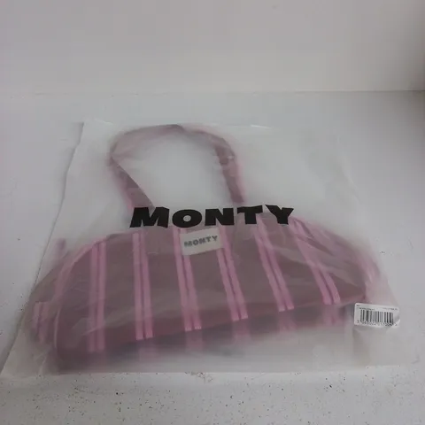 MONTY PINK STRIPE TOTE BAG