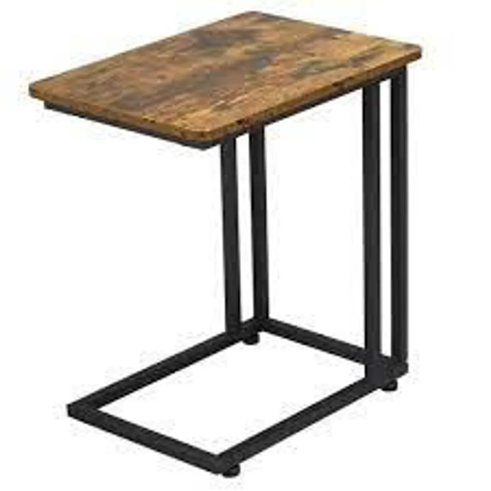 BOXED CORTINAS METAL AND WOODEN SIDE TABLE (1 BOX)