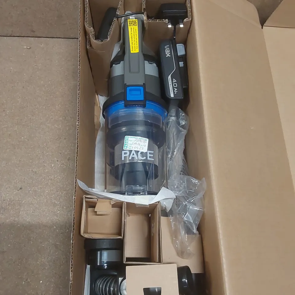 BOXED VAX PACE CORDLESS VACUUM 
