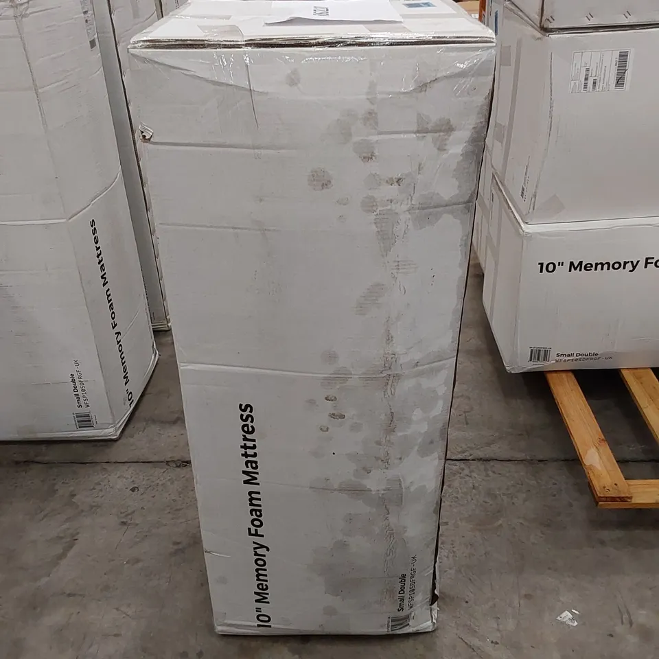 BOXED 10" MEMORY FOAM 4FT SMALL DOUBLE MATTRESS 