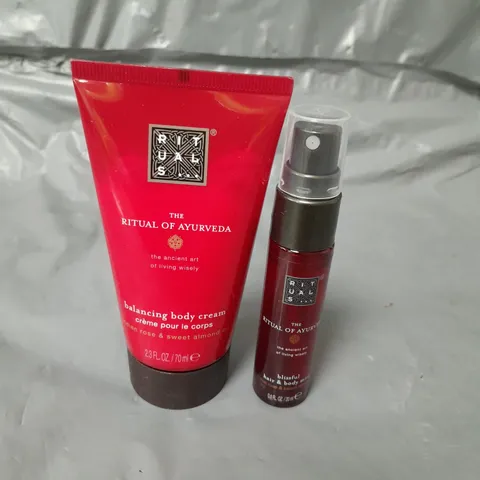 APPROXIMATELY 20 RITUALS HAIR AND BODY MIST AND CREAM