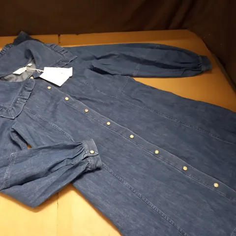 & OTHER STORIES SLEEVED DENIM DRESS - UK 14
