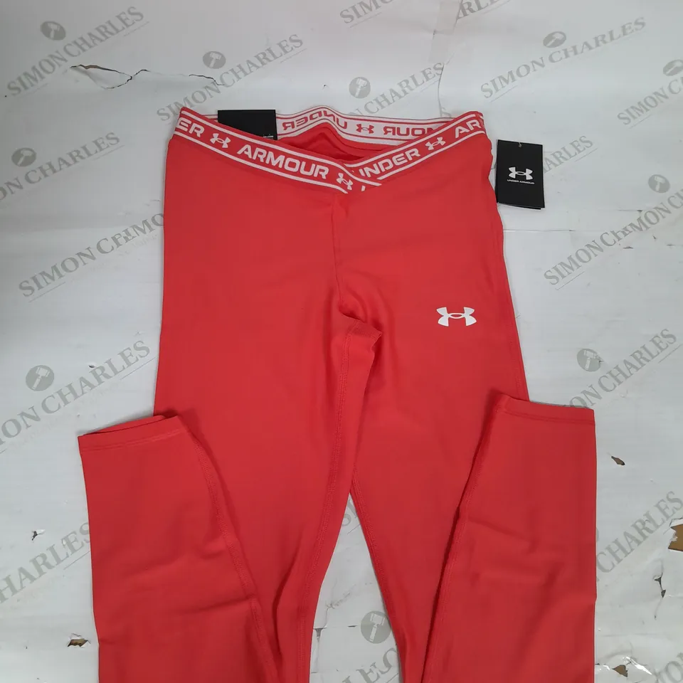 UNDER ARMOUR HIGH RISE COMPRESSION FULL LENGTH LEGGING IN RED SIZE M